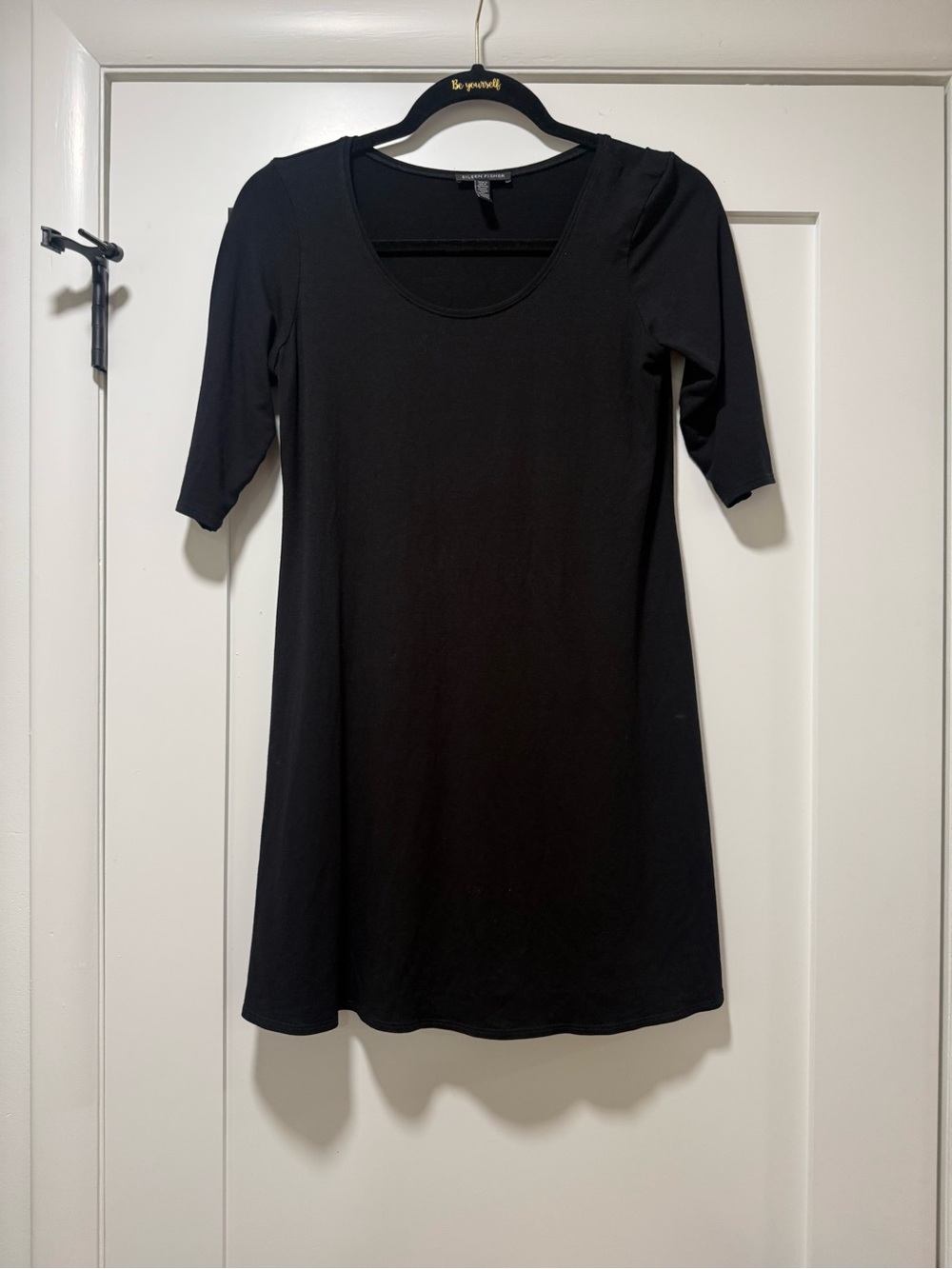 Eileen Fisher Black Minimalist Dress / Tunic Size XS/S